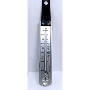 Vintage TCA Tru-Temp‎ Deep Fat Frying and Candy Thermometer With Pot Hook